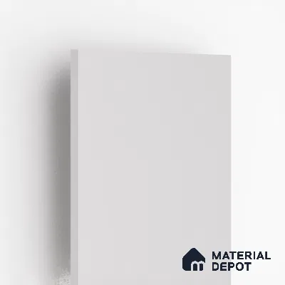 Snow White Solid Colors Look LM 01913 8 ft x 4 ft Matte Finish Decorative Laminate - 1 mm | Suitable for Living Room, Kitchen, Office
