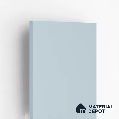 Morning Blue Solid Colors Look LM 01918 8 ft x 4 ft Matte Finish Decorative Laminate - 1 mm | Suitable for Living Room, Kitchen, Office
