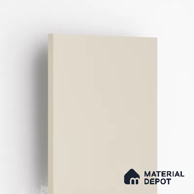 Light Cream Solid Colors Look LM 01944 8 ft x 4 ft Glossy Finish Decorative Laminate - 1 mm | Suitable for Living Room, Kitchen, Office