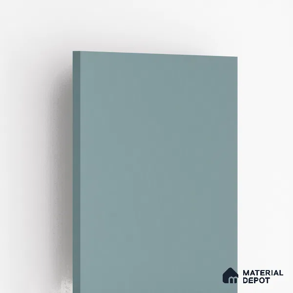 Slate Blue Solid Colors Look LM 03028 Skyesh 8 ft x 4 ft Zero Soft Matt Finish Decorative Laminate - 1 mm | Suitable for Living Room, Kitchen, Office