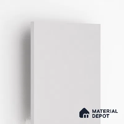 Beige Solid Colors Look LM 03030 Frosty White 8 ft x 4 ft Extra Glossy Finish Decorative Laminate - 1 mm | Suitable for Living Room, Kitchen, Office