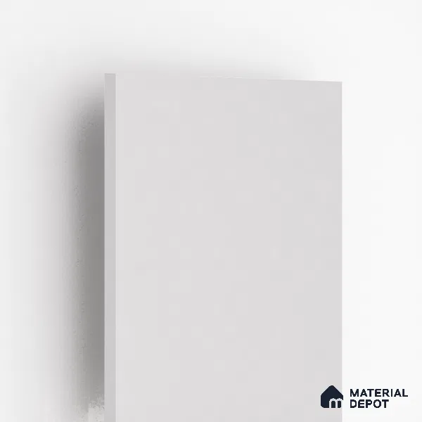 Beige Solid Colors Look LM 03030 Frosty White 8 ft x 4 ft Extra Glossy Finish Decorative Laminate - 1 mm | Suitable for Living Room, Kitchen, Office