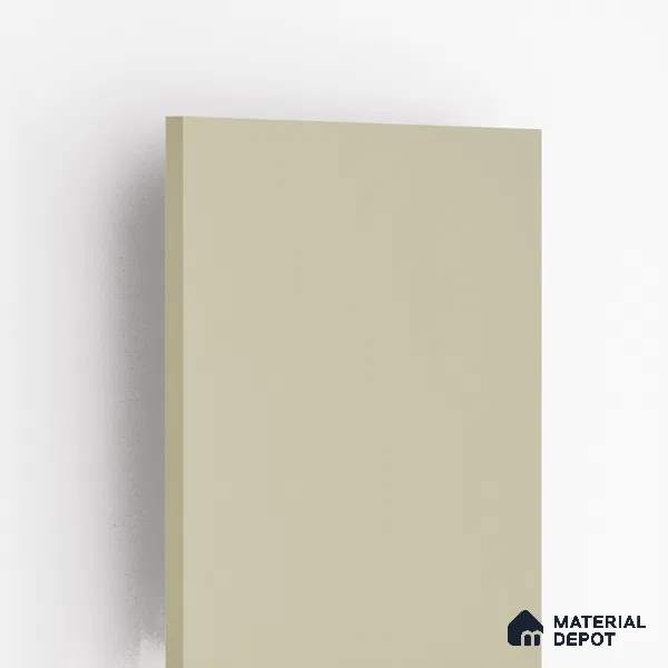 Creamy Beige Solid Colors Look LM 03034 Creama 8 ft x 4 ft Extra Glossy Finish Decorative Laminate - 1 mm | Suitable for Living Room, Kitchen, Office