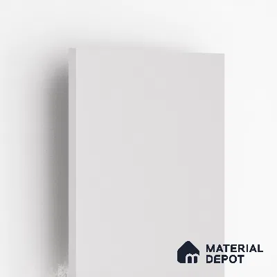 White Solid Colors Look 9560 SZM 8 ft x 4 ft Matte Finish Decorative Laminate - 1 mm | Suitable for Living Room, Kitchen, Office