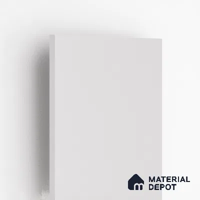 White Solid Colors Look 9560 SHG 8 ft x 4 ft High Gloss Finish Decorative Laminate - 1 mm | Suitable for Living Room, Kitchen, Office