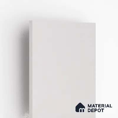 White Solid Colors Look 9501 SZM 8 ft x 4 ft Matte Finish Decorative Laminate - 1 mm | Suitable for Living Room, Kitchen, Office
