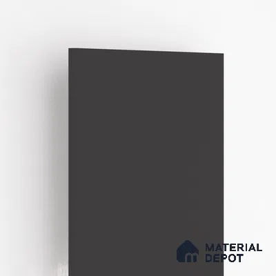 Black Solid Colors Look 9535 SZM 8 ft x 4 ft Matte Finish Decorative Laminate - 1 mm | Suitable for Living Room, Kitchen, Office