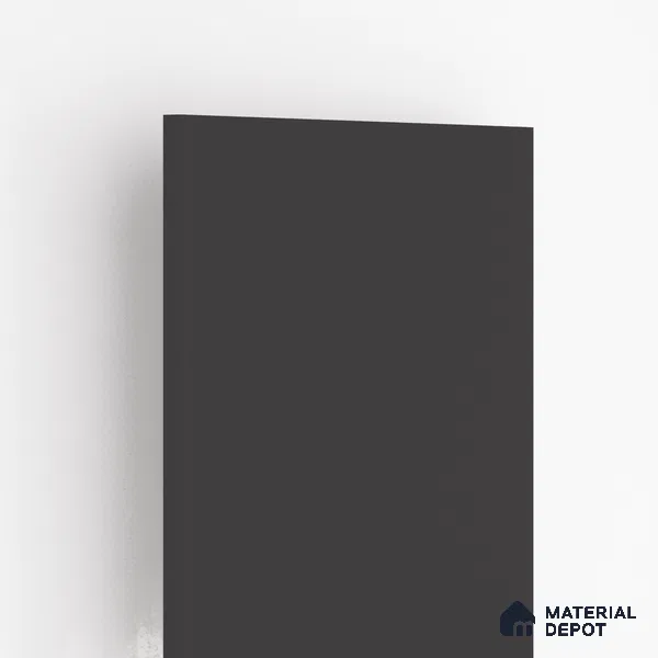 Black Solid Colors Look 9535 SZM 8 ft x 4 ft Matte Finish Decorative Laminate - 1 mm | Suitable for Living Room, Kitchen, Office