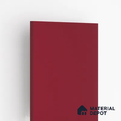 Red Textured Solid Look SPG 6 8 ft x 4 ft Texture Finish Decorative Laminate - 1 mm | Suitable for TV Unit, Wardrobe, Kitchen Cabinets