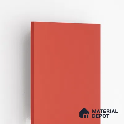 Red Textured Solid Look 9561 SED 8 ft x 4 ft Texture Finish Decorative Laminate - 1 mm | Suitable for TV Unit, Wardrobe, Kitchen Cabinets