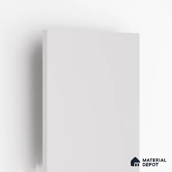 Pure White Solid Colors Look LM 10862 8 ft x 4 ft Glossy Finish Decorative Laminate - 1 mm | Suitable for Living Room, Kitchen, Office
