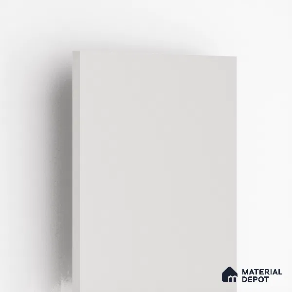 White Solid Colors Look LM 10864 8 ft x 4 ft Glossy Finish Decorative Laminate - 1 mm | Suitable for Living Room, Kitchen, Office