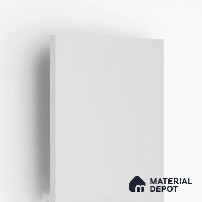 Pure White Solid Colors Look LM 10978 8 ft x 4 ft Suede Finish Decorative Laminate - 1 mm | Suitable for Living Room, Kitchen, Office
