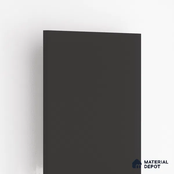 Charcoal Black Solid Colors Look LM 10989 8 ft x 4 ft Suede Finish Decorative Laminate - 1 mm | Suitable for Living Room, Kitchen, Office