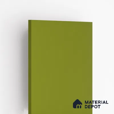 Olive Green Solid Colors Look LM 10993 8 ft x 4 ft Suede Finish Decorative Laminate - 1 mm | Suitable for Living Room, Kitchen, Office