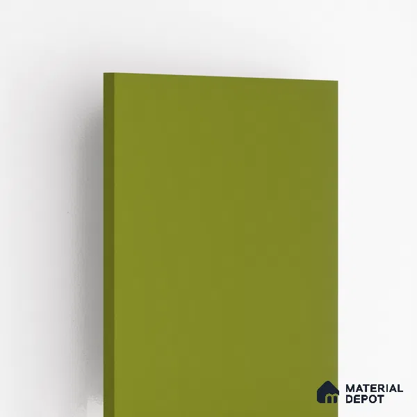 Olive Green Solid Colors Look LM 10993 8 ft x 4 ft Suede Finish Decorative Laminate - 1 mm | Suitable for Living Room, Kitchen, Office