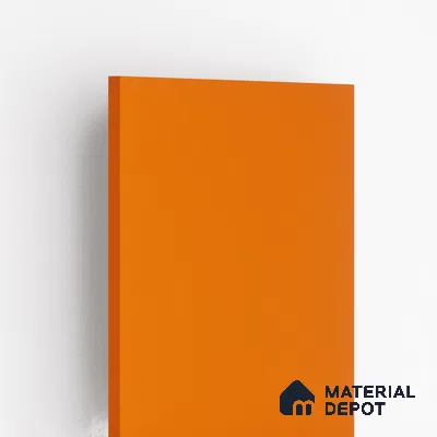Vibrant Orange Solid Colors Look LM 10997 8 ft x 4 ft Suede Finish Decorative Laminate - 1 mm | Suitable for Living Room, Kitchen, Office