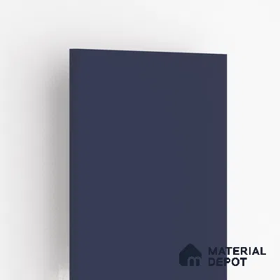 Navy Blue Solid Colors Look LM 10998 8 ft x 4 ft Suede Finish Decorative Laminate - 1 mm | Suitable for Living Room, Kitchen, Office