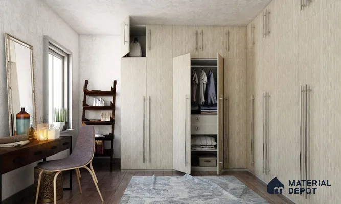 Light Wood Wardrobe at Material Depot