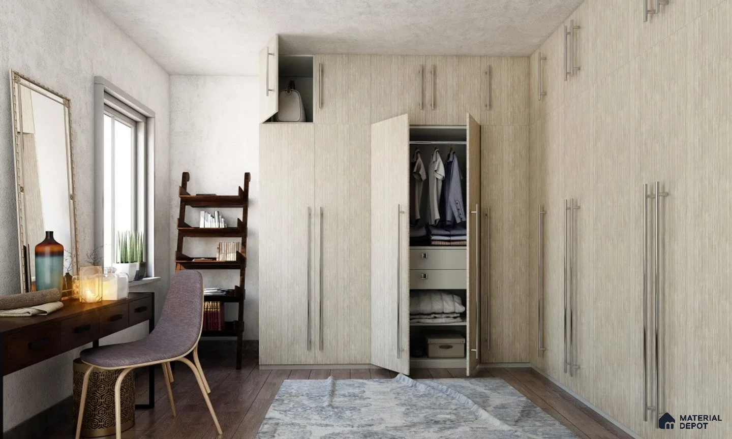 Light Wood Wardrobe at Material Depot