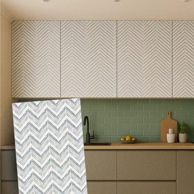 Closeup application image of Patterned Laminates in Kitchen