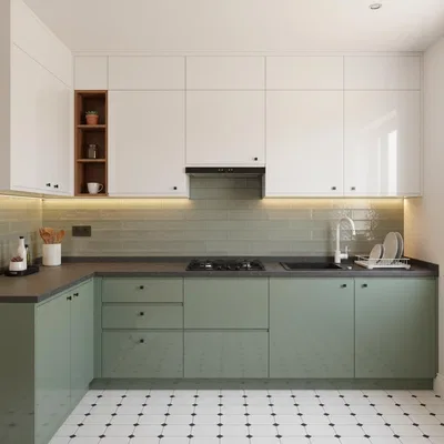 Closeup application image of Kitchen Tiles