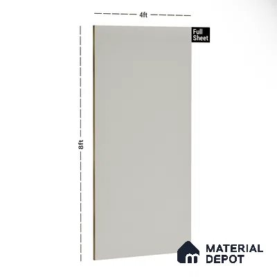 Grey Solid Colors Look 3526 RSO 8 ft x 4 ft Super Matte Finish Decorative Laminate - 1 mm | Suitable for Living Room, Kitchen, Office