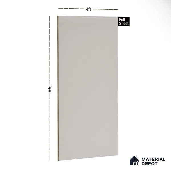 Grey Solid Colors Look 3526 RSO 8 ft x 4 ft Super Matte Finish Decorative Laminate - 1 mm | Suitable for Living Room, Kitchen, Office