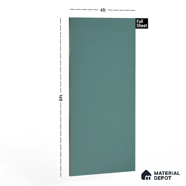 Green Solid Colors Look 3577 RSO 8 ft x 4 ft Super Matte Finish Decorative Laminate - 1 mm | Suitable for Living Room, Kitchen, Office