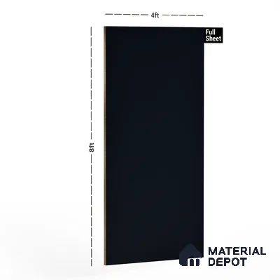 Blue Solid Colors Look 3586 RSO 8 ft x 4 ft Super Matte Finish Decorative Laminate - 1 mm | Suitable for Living Room, Kitchen, Office