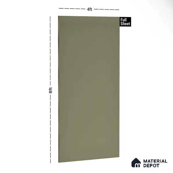Grey Solid Colors Look 3561 NGL 8 ft x 4 ft High Gloss Finish Decorative Laminate - 1 mm | Suitable for Living Room, Kitchen, Office