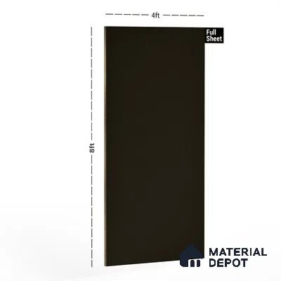 Brown Solid Colors Look 3651 NGL 8 ft x 4 ft High Gloss Finish Decorative Laminate - 1 mm | Suitable for Living Room, Kitchen, Office