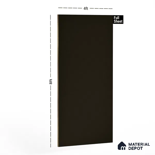 Brown Solid Colors Look 3651 NGL 8 ft x 4 ft High Gloss Finish Decorative Laminate - 1 mm | Suitable for Living Room, Kitchen, Office