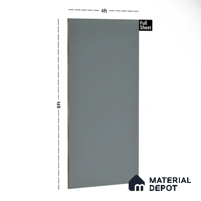 Grey Solid Colors Look 3551 SUD 8 ft x 4 ft Suede Finish Decorative Laminate - 1 mm | Suitable for Living Room, Kitchen, Office