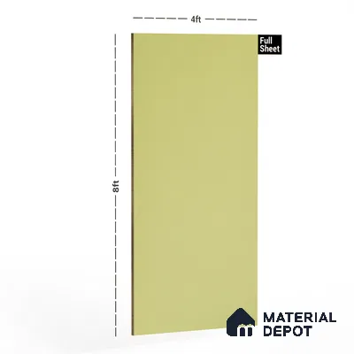 Green Solid Colors Look 3603 SUD 8 ft x 4 ft Suede Finish Decorative Laminate - 1 mm | Suitable for Living Room, Kitchen, Office