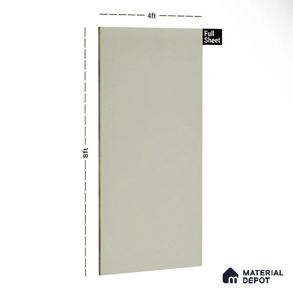 White Marble Look Crystal 1223 8 ft x 4 ft High Gloss Finish Decorative Laminate - 1.25 mm | Suitable for TV Unit, Wardrobe, Kitchen Cabinets