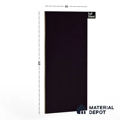 Violet Solid Colors Look 3634 SMR 8 ft x 4 ft High Gloss Finish Decorative Laminate - 1 mm | Suitable for Living Room, Kitchen, Office