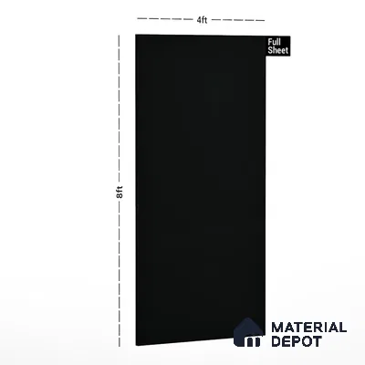 Grey Solid Colors Look Crystal 1104 8 ft x 4 ft High Gloss Finish Decorative Laminate - 1.25 mm | Suitable for Living Room, Kitchen, Office