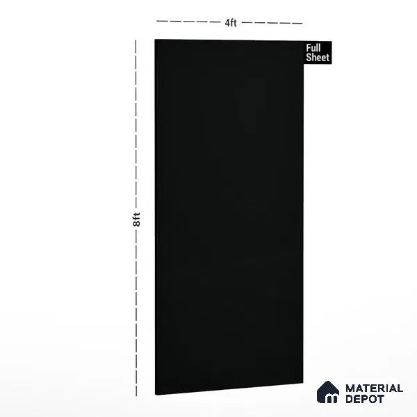 Grey Solid Colors Look Crystal 1104 8 ft x 4 ft High Gloss Finish Decorative Laminate - 1.25 mm | Suitable for Living Room, Kitchen, Office