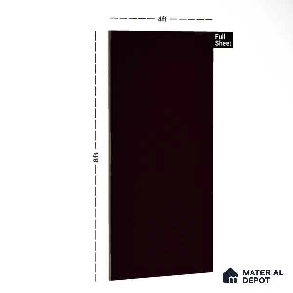 Brown Textured Solid Look LS 1136 Lush 8 ft x 4 ft Texture Finish Decorative Laminate - 1.25 mm | Suitable for TV Unit, Wardrobe, Kitchen Cabinets