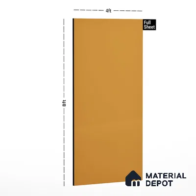 Orange Solid Colors Look CF 150 Barista Chiffon 8 ft x 4 ft Matte Finish Decorative Laminate - 1 mm | Suitable for Living Room, Kitchen, Office