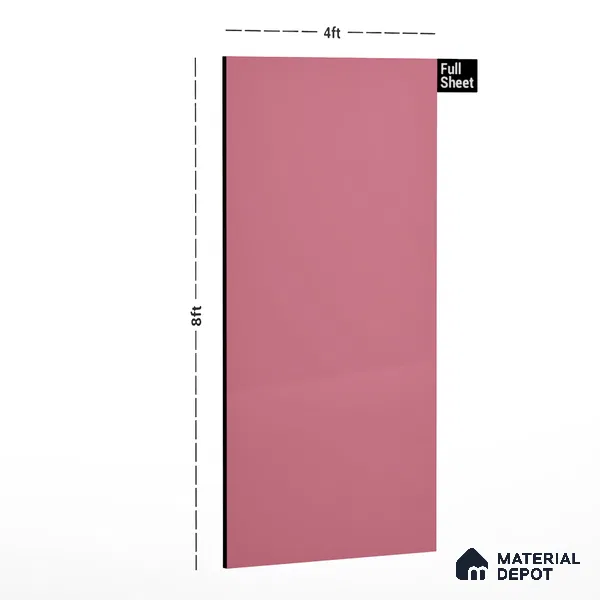 Pink Solid Colors Look CF 220 Hot Pink Chiffon 8 ft x 4 ft Matte Finish Decorative Laminate - 1 mm | Suitable for Living Room, Kitchen, Office