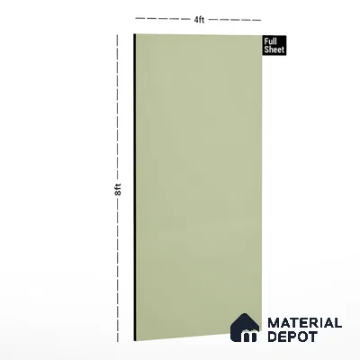 Green Solid Colors Look CF 171 Mint Chiffon 8 ft x 4 ft Matte Finish Decorative Laminate - 1 mm | Suitable for Living Room, Kitchen, Office