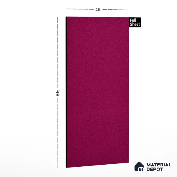 Pink Solid Colors Look CF 158 Sorbet Chiffon 8 ft x 4 ft Matte Finish Decorative Laminate - 1 mm | Suitable for Living Room, Kitchen, Office