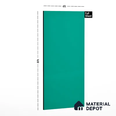 Green Solid Colors Look CF 224 Polynesia Chiffon 8 ft x 4 ft Matte Finish Decorative Laminate - 1 mm | Suitable for Living Room, Kitchen, Office
