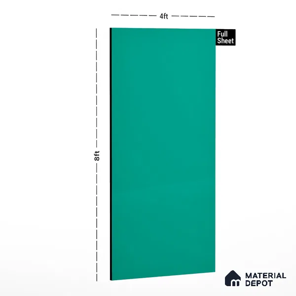 Green Solid Colors Look CF 224 Polynesia Chiffon 8 ft x 4 ft Matte Finish Decorative Laminate - 1 mm | Suitable for Living Room, Kitchen, Office