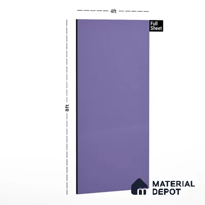 Light Purple Solid Colors Look CF 214 Lavender Chiffon 8 ft x 4 ft Matte Finish Decorative Laminate - 1 mm | Suitable for Living Room, Kitchen, Office