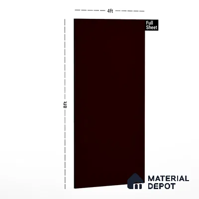Red Solid Colors Look CF 228 Cackrot Chiffon 8 ft x 4 ft Matte Finish Decorative Laminate - 1 mm | Suitable for Living Room, Kitchen, Office