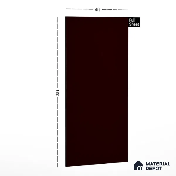 Red Solid Colors Look CF 228 Cackrot Chiffon 8 ft x 4 ft Matte Finish Decorative Laminate - 1 mm | Suitable for Living Room, Kitchen, Office