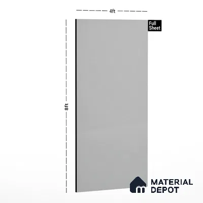 Grey Textured Solid Look CF 053 A Chiffon 8 ft x 4 ft Texture Finish Decorative Laminate - 1 mm | Suitable for TV Unit, Wardrobe, Kitchen Cabinets